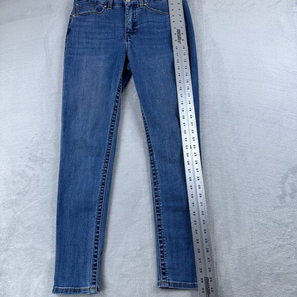Seven7 Skinny Jeans Tummy Less High Rise Womens Size 8 Medium Wash Blue - Picture 11 of 12